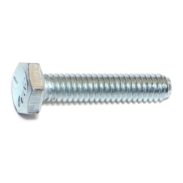Midwest Fastener Grade 5, 1/4"-20 Hex Head Cap Screw, Zinc Plated Steel, 1-1/4 in L, 100 PK 00255 - main